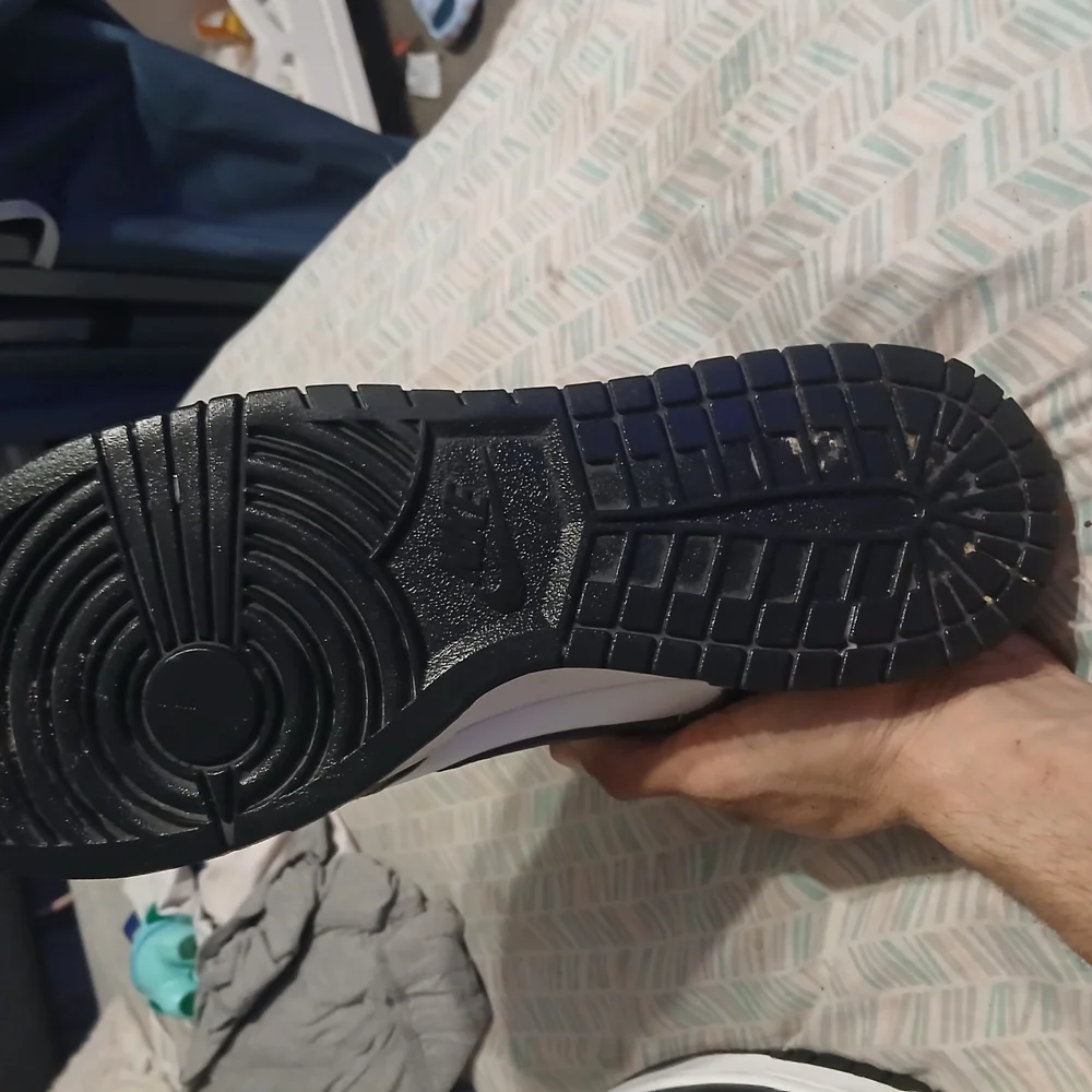 Nike Panda Dunk Lows Men's Black and White Sneakers Size 13M - Picture 11 of 14